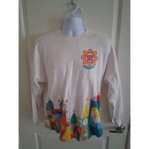 Disneyland Spirit Jersey It's a Small World "Good Bye" Size XS White